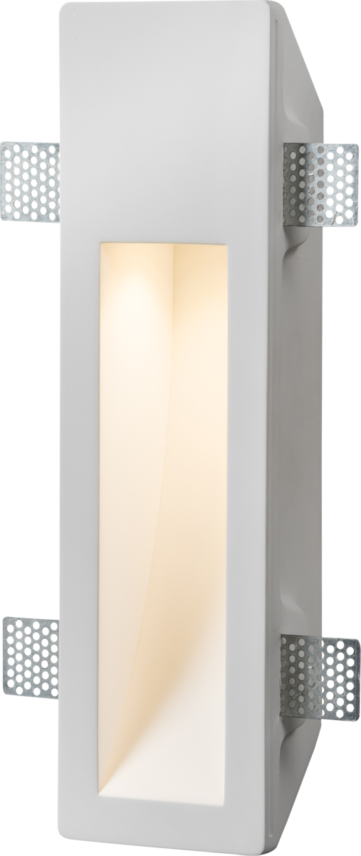 Knightsbridge PWRCR 230V GU10 35W Recessed Rectangular Plaster Wall Light Interior Wall Light Knightsbridge - Sparks Warehouse