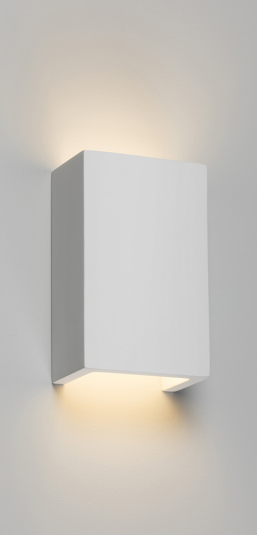 Knightsbridge PWL2 230V G9 40W Cuboid Up and Down Plaster Wall Light Interior Wall Light Knightsbridge - Sparks Warehouse