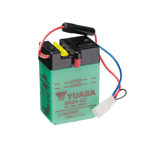 YUASA - 6N2A-2C(DC) YUASA BATTERY 6V 2AH
