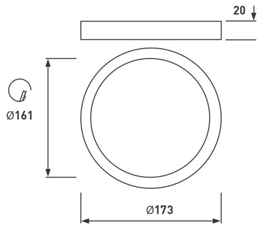 BG LP180WS48 LED Light Panel Circ 12W - BG - sparks-warehouse