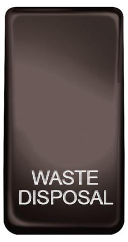 BG Nexus GRWDISBN Grid Rocker Labelled  *WASTE DISPOSAL* Black Nickel - BG - Sparks Warehouse