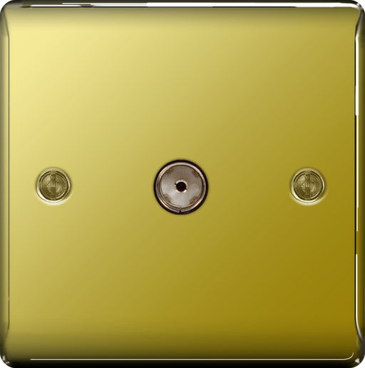 BG NPB62 Isolated Co-Axial Socket 1 Gang - BG - Sparks Warehouse