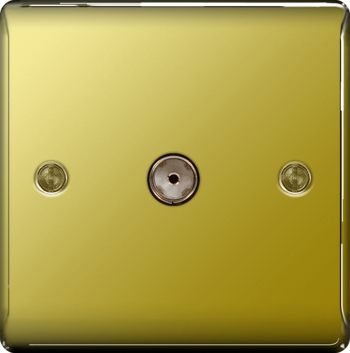 BG NPB62 Isolated Co-Axial Socket 1 Gang - BG - Sparks Warehouse