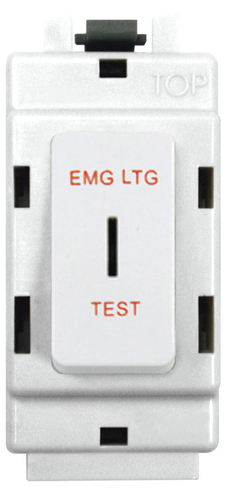 BG Nexus G12EL Grid 20AX 2 Way Single Pole Secret Key Module Labelled  *EMG LTG TEST* White - BG - sparks-warehouse