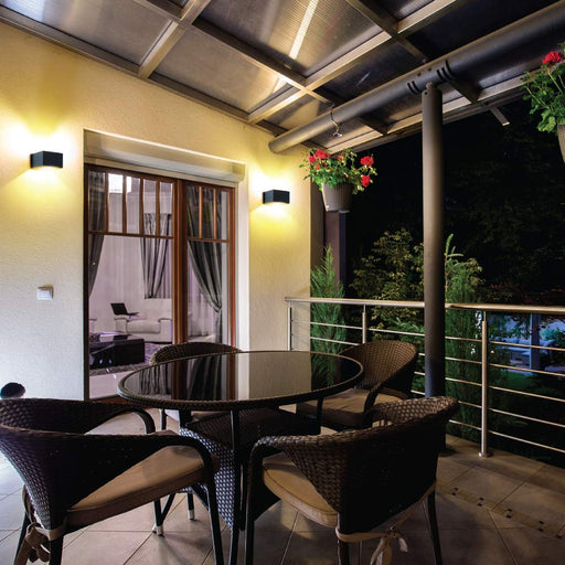 Luceco LEXD9SUDG3 Cube LED wall light Outdoor Lighting Luceco - Sparks Warehouse