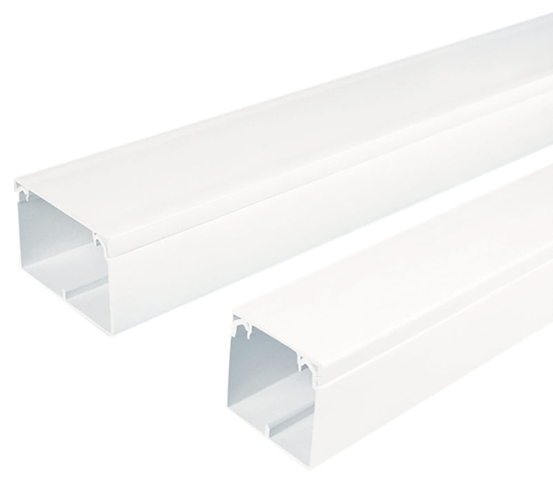 BG CM100 Trunking 100x100mm  - Sold in packs of 2 x 3m Lengths - BG - sparks-warehouse