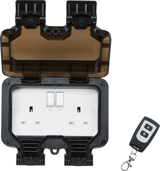Knightsbridge OP9R IP66 13A 2G Remote Controlled Socket KB Knightsbridge - Sparks Warehouse