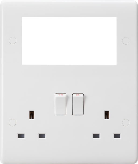 Knightsbridge CU194MM Small Multimedia Combination Socket Plate Light Switches Knightsbridge - Sparks Warehouse