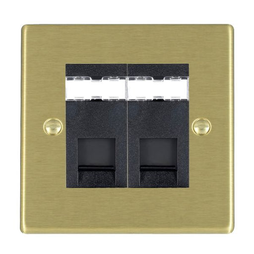 Hamilton 722J12B - Hart SB 2g RJ12 Outlet-Unshield BL