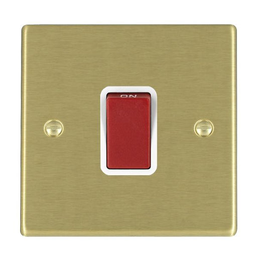 Hamilton 7245W - Hart SB 1g 45A Double Pole Red Rkr/WH