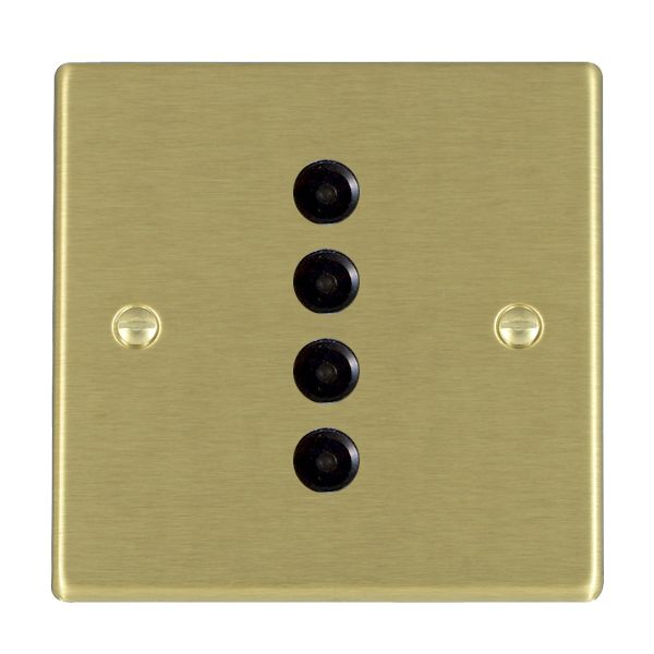 Hamilton 724SL-BL - Sm-Lig Hartland Satin Brass 4SL Black