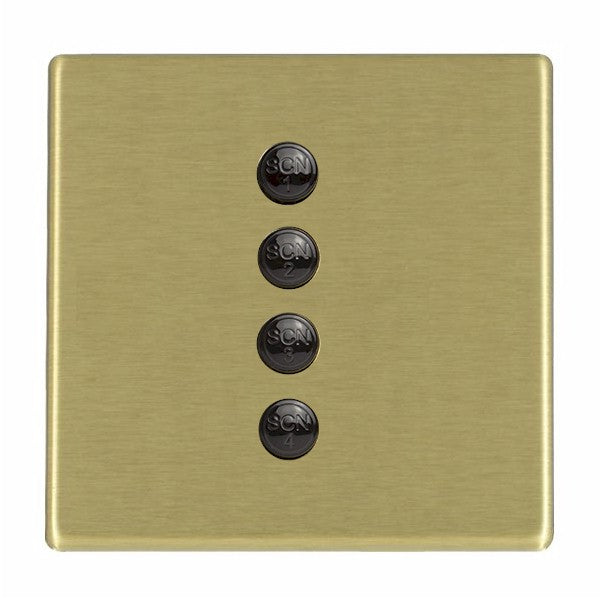 Hamilton 72C4SL-BL - Sm-Lig Hartland CFX Satin Brs 4SL Black