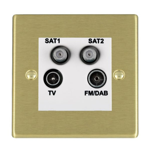 Hamilton 72DENTW - Hart SB Non-Isolated TV+FM+2XSAT WH