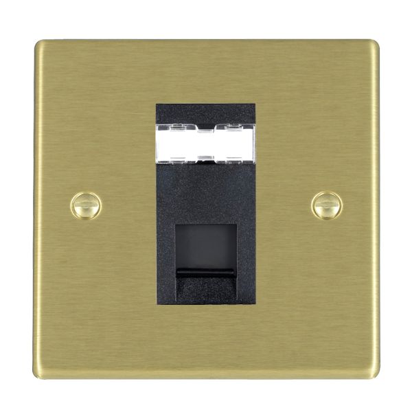 Hamilton 72J12B - Hart SB 1g RJ12 Outlet-Unshield BL