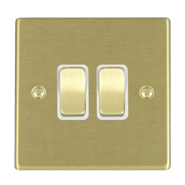 Hamilton 72R22SB-W - Hart SB 2g 10AX 2 Way Rkr SB/WH