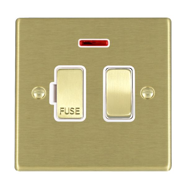 Hamilton 72SPNSB-W - Hart SB 13A DP Fused Spur+N SB/WH