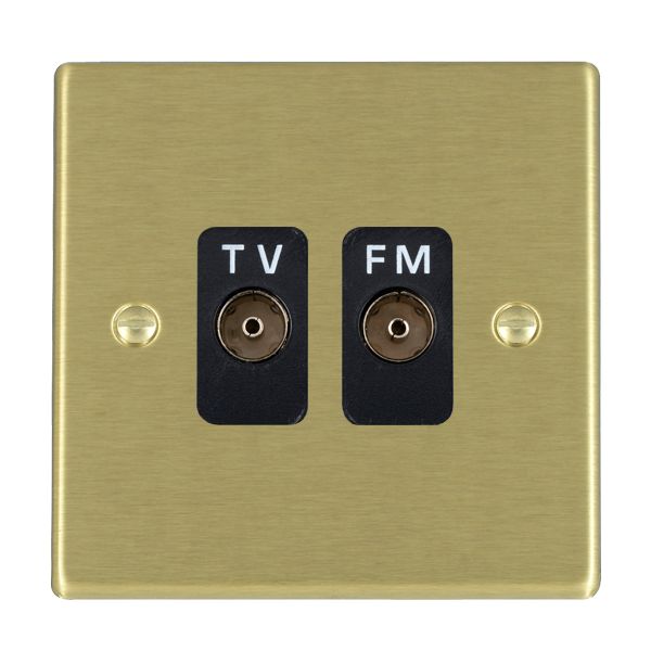 Hamilton 72TVFMB - Hart SB Isolat TV/FM Diplex 1in/2out BL