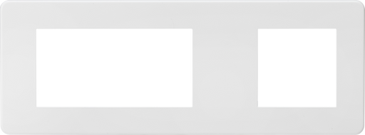 Knightsbridge SF6GMW Screwless 6G Modular Faceplate (2G + 4G) - Matt White  Sparks Warehouse - Sparks Warehouse