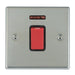 Hamilton 7345NB - Hart BS 1g 45A Double Pole+N Red Rkr/BL