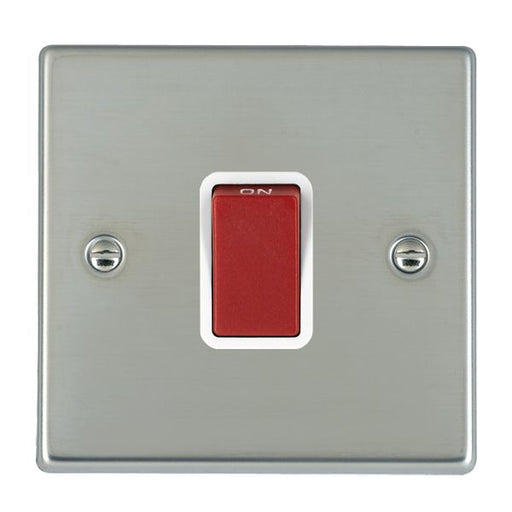 Hamilton 7345W - Hart BS 1g 45A Double Pole Red Rkr/WH