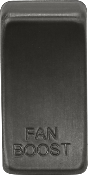 Knightsbridge GDBOOSTSB Switch cover marked "FAN BOOST" - Smoked Bronze ML Knightsbridge - Sparks Warehouse