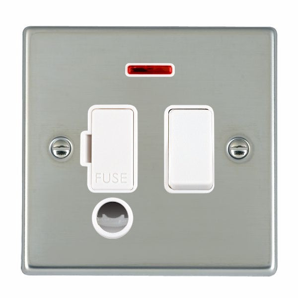 Hamilton 73SPNCWH-W - Hart BS 13A DP Fuse SP+N+CO WH/WH