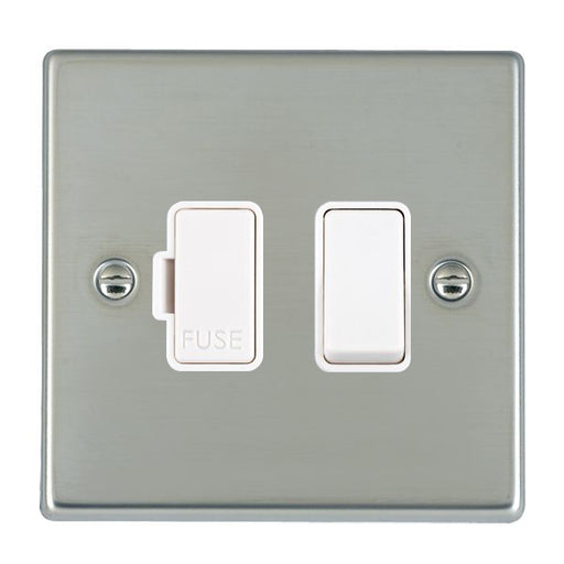 Hamilton 73SPWH-W - Hart BS 1g 13A DP Fused Spur WH/WH