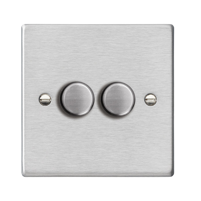 Hamilton 742XLEDITB100 - Hart SS 2g LEDITB100 2 way Dimmer SS