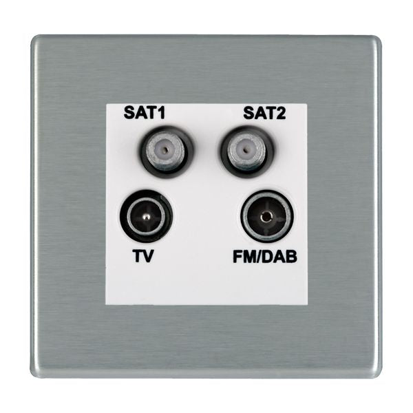Hamilton 74CDENTW - Hart CFX SS Non-Isolated TV+FM+2XSAT WH