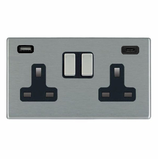 Hamilton 74CSS2USBCSS-B - Hart CFX SS DP SS2 + USB+ C USB SS-B