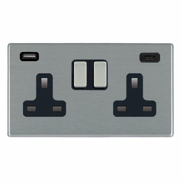 Hamilton 74CSS2USBCSS-B - Hart CFX SS DP SS2 + USB+ C USB SS-B