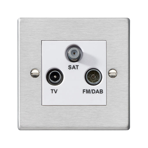 Hamilton 74DTRIDW - Hart SS Non-Isolat DAB TV+FM+SAT WH