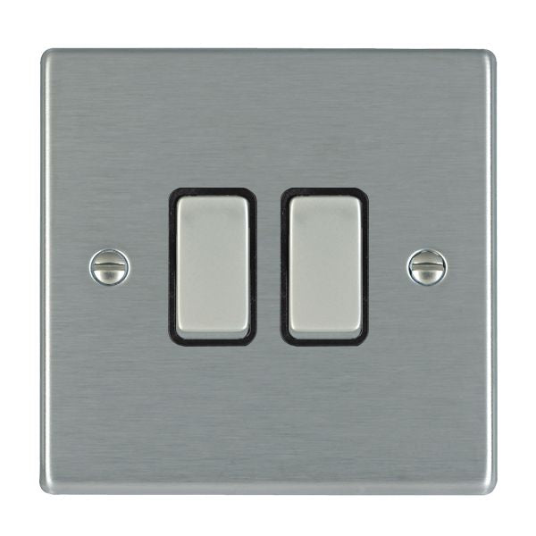 Hamilton 74R22SS-B - Hart SS 2g 10AX 2 Way Rkr SS/BL