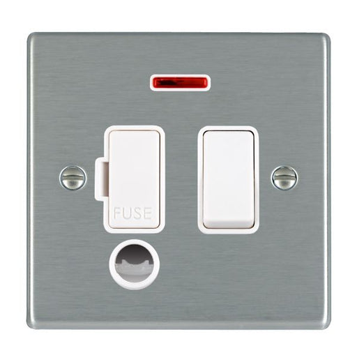 Hamilton 74SPNCWH-W - Hart SS 13A DP Fuse SP+N+CO WH/WH