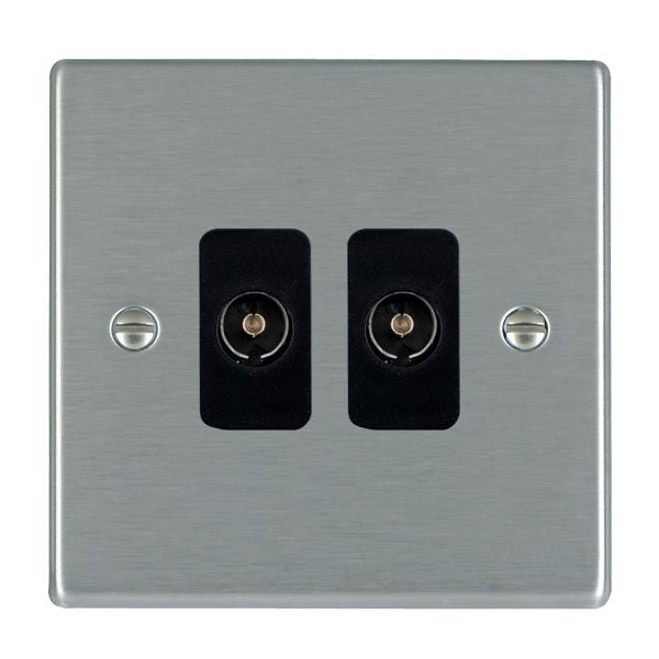 Hamilton 74TV2B - Hart SS 2g Non-Isolated TV 2in/2out BL