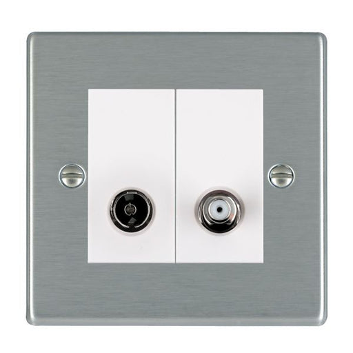 Hamilton 74TVSATW - Hart SS 2g N-Isol TV+Sat 2in/2out WH