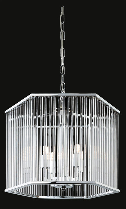 Firstlight 7626CH 4 Rialto 4 Light Pendant - Hexagon - Firstlight - Sparks Warehouse