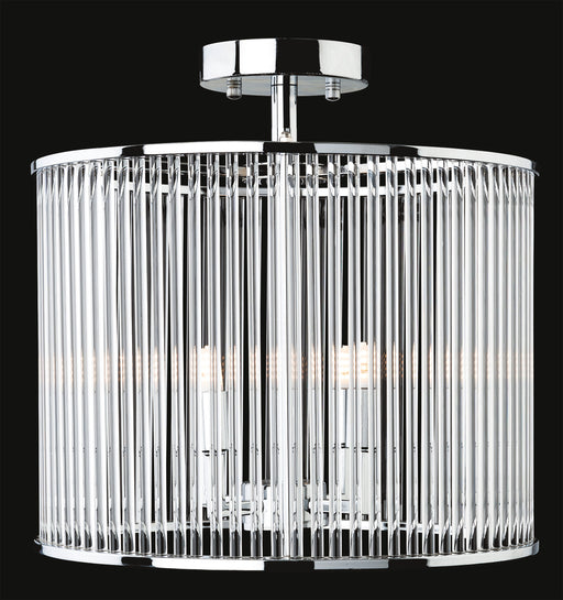 Firstlight 7627CH Rialto Semi Flush Ceiling Light - Round - Firstlight - Sparks Warehouse