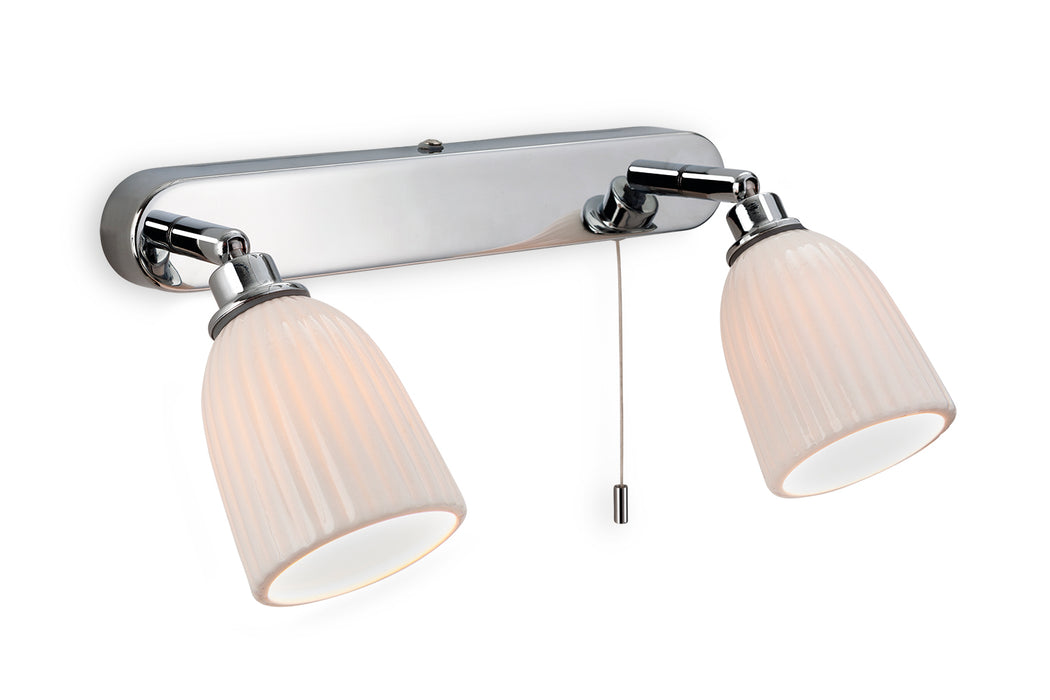 Firstlight 7631CH Metro Polished Chrome IP44 2 Light Bar (Switiched) - Firstlight - Sparks Warehouse