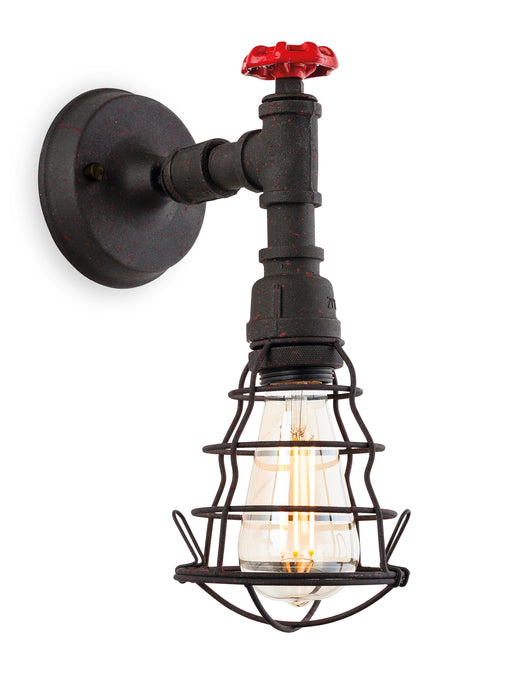 Firstlight 7635RBK Factory Rustic Black Wall Light - Firstlight - Sparks Warehouse