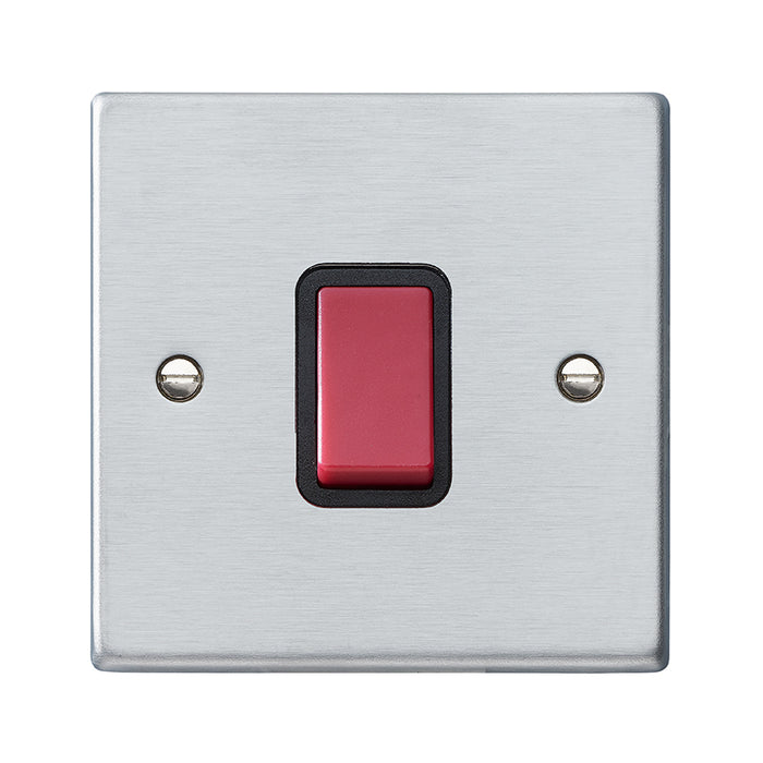 Hamilton 7645B - Hart SC 1g 45A Double Pole Red Rkr/BL