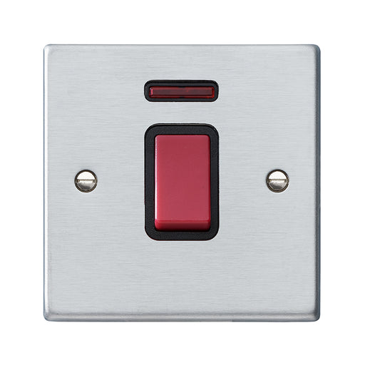 Hamilton 7645NB - Hart SC 1g 45A Double Pole+N Red Rkr/BL