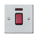 Hamilton 7645NB - Hart SC 1g 45A Double Pole+N Red Rkr/BL