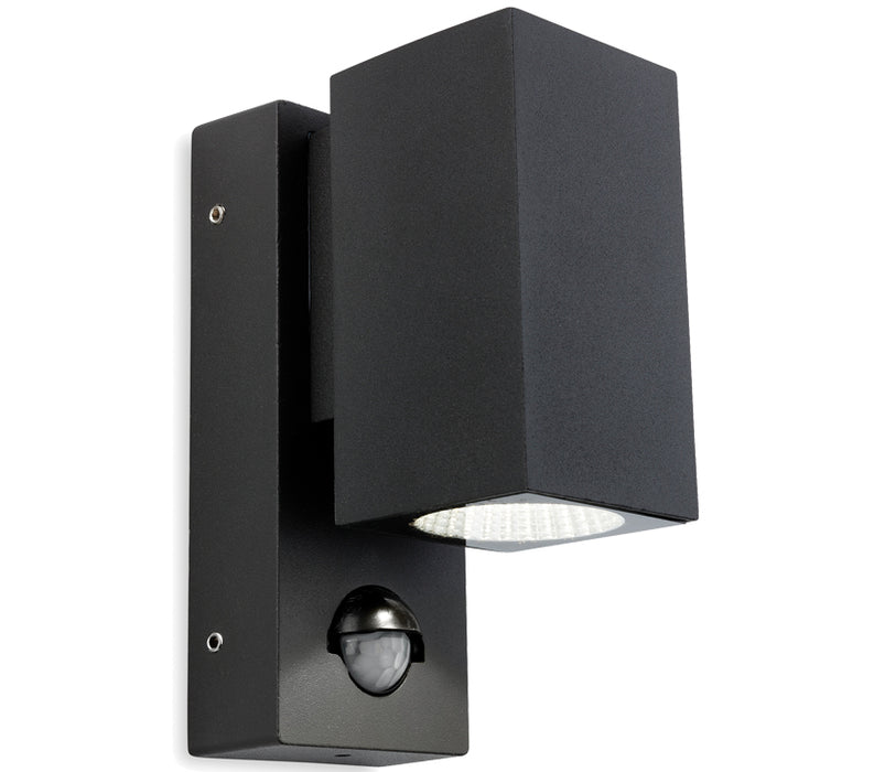 Firstlight 7676GP Dino LED Aluminium Wall Light with PIR - Graphite - Firstlight - Sparks Warehouse