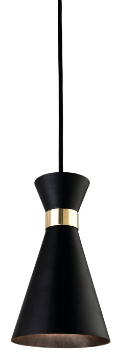 Firstlight 7680BK Ohio Single Black / Gold Pendant - Firstlight - Sparks Warehouse
