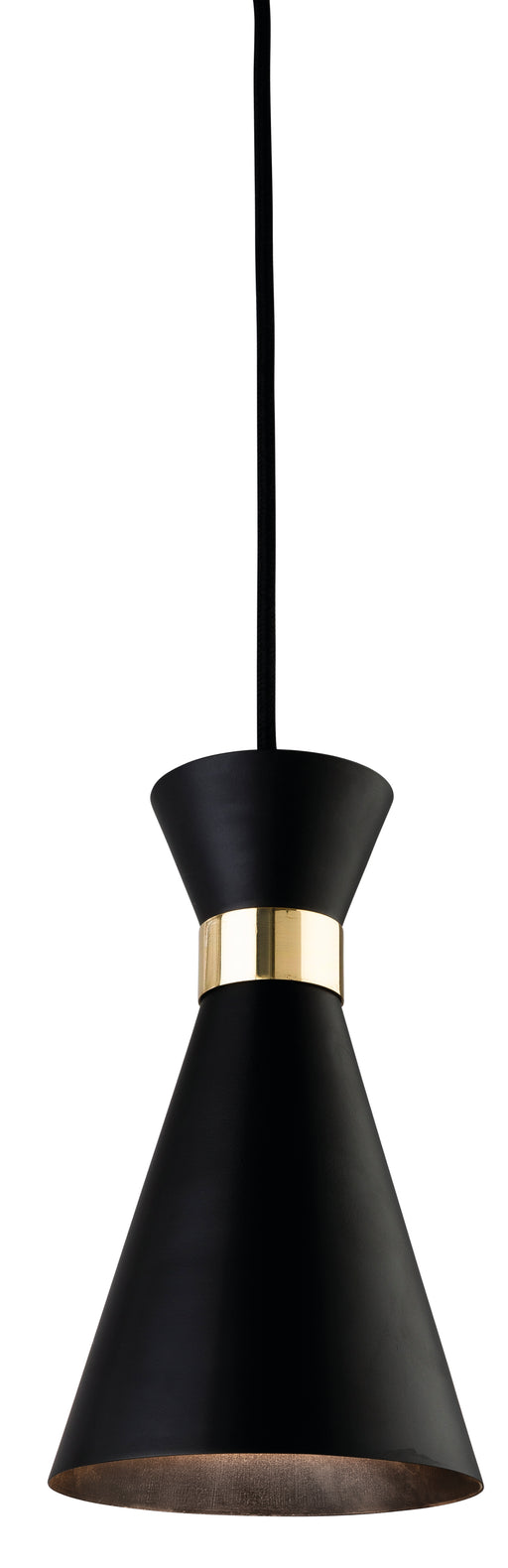 Firstlight 7680BK Ohio Single Black / Gold Pendant - Firstlight - Sparks Warehouse