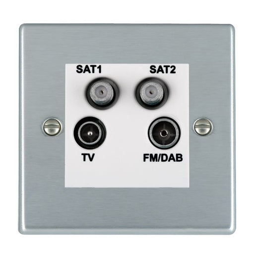 Hamilton 76DENTW - Hart SC Non-Isolated TV+FM+2XSAT WH