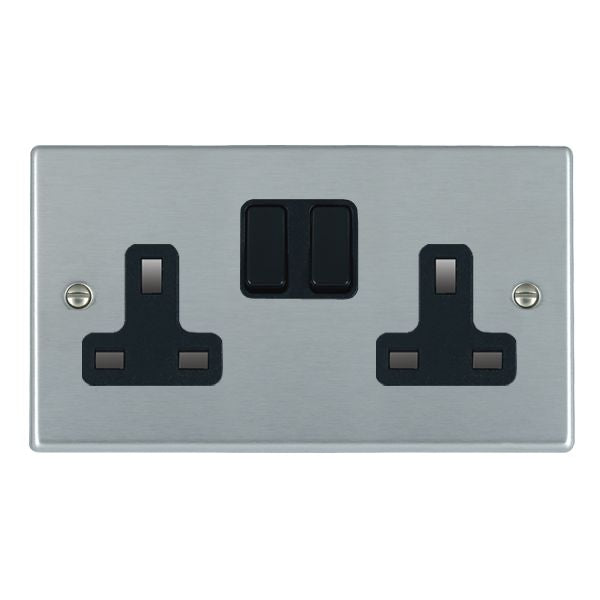 Hamilton 76SS2BL-B - Hart SC 2g 13A DP Swt Skt BL/BL