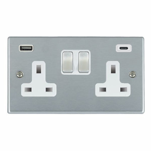 Hamilton 76SS2USBCSC-W - Hart SC DP SS2 + USB+ C USB SC-W