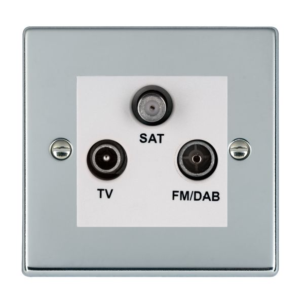 Hamilton 77DTRIDW - Hart BC Non-Isolat DAB TV+FM+SAT WH